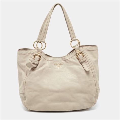 prada white hand bag|prada leather shoulder bag beige.